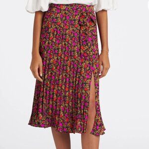 Skies Are Blue Saige Pleated Midi Skirt